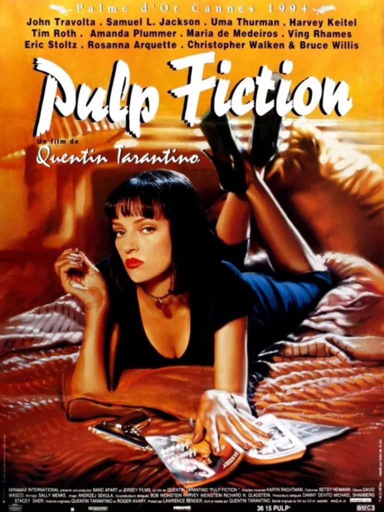 Affiche du film Pulp Fiction en HD de Quentin Tarantino