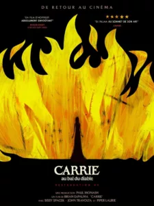 Affiche du film Carrie pour la nuit Stephen King au Cinéma LUX de Caen dans le cadre du festival Epoque 2025