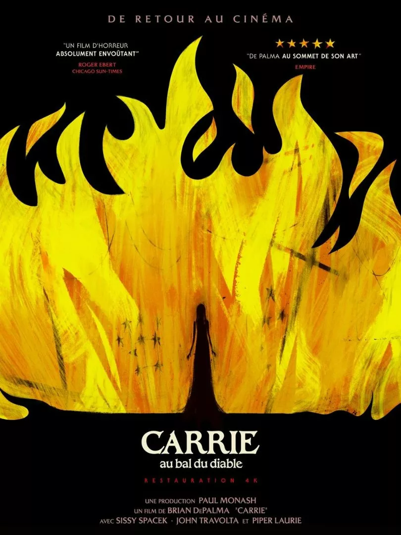 Affiche du film Carrie pour la nuit Stephen King au Cinéma LUX de Caen dans le cadre du festival Epoque 2025