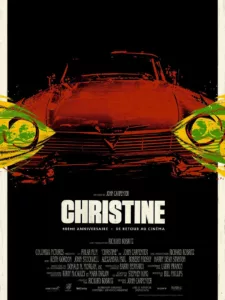 Affiche du film Christine pour la nuit Stephen KING au LUX avec le festival Epoque - salon du livre de Caen 2025