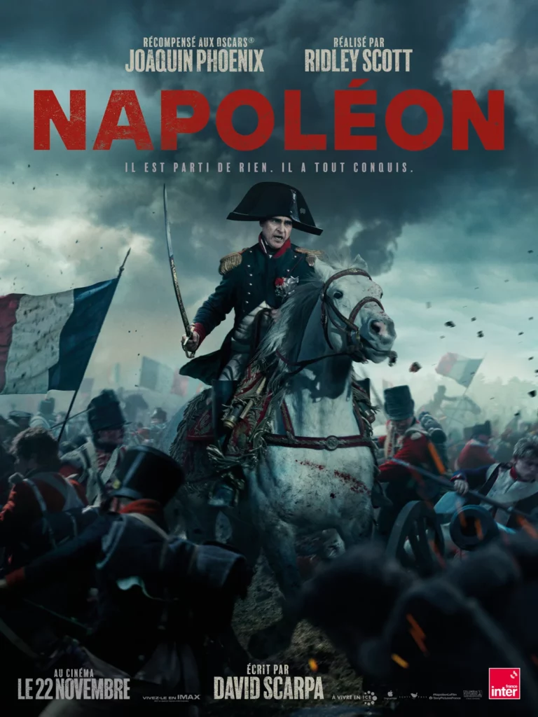 Napoléon de Ridley Scott avec Joaquin Phoenix au cinéma LUX de Caen Normandie dans le Calvados