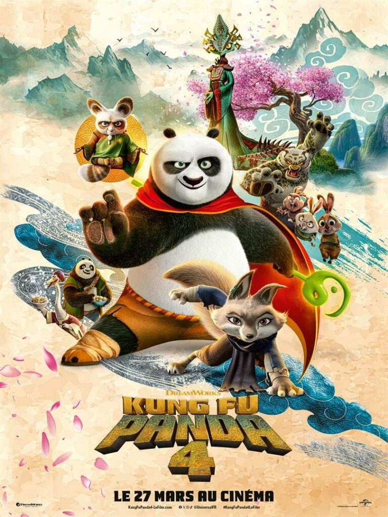 Kung fu panda 4 au cinéma lux film animation pour enfants à caen pendant les vacances