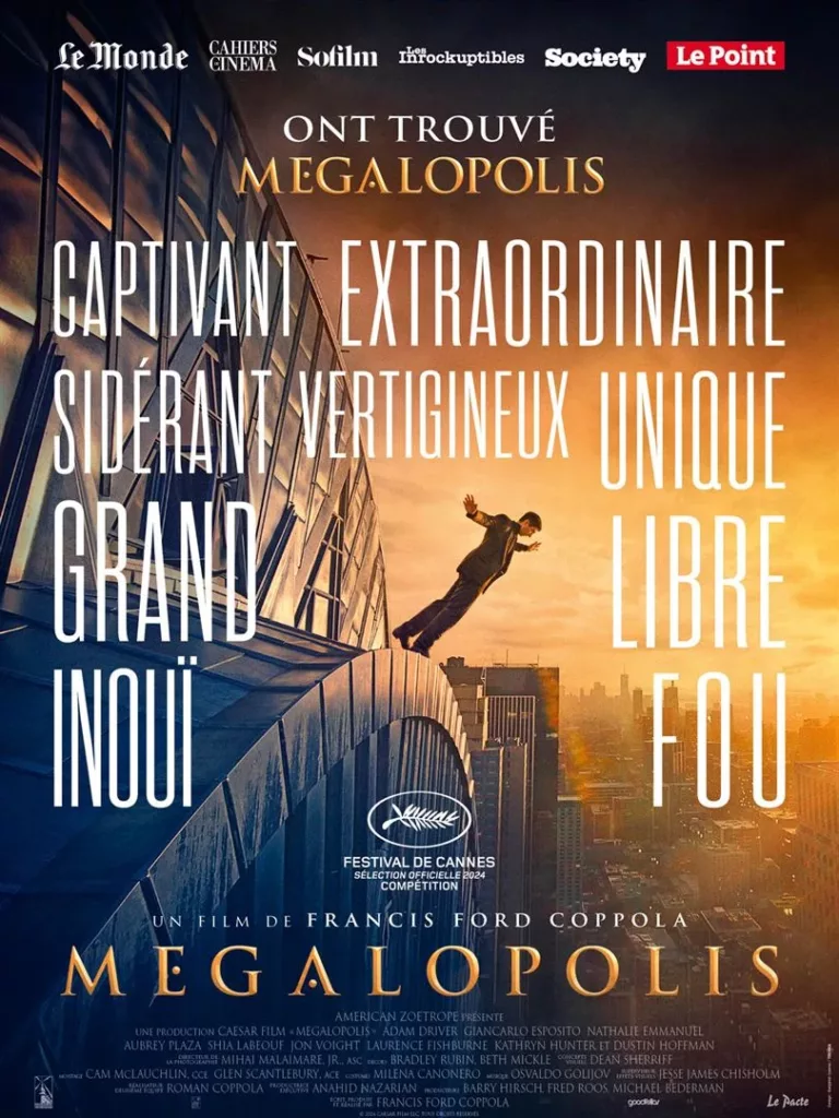 Megalopolis, le nouveau film 2024 de Francis Ford Coppola à Caen