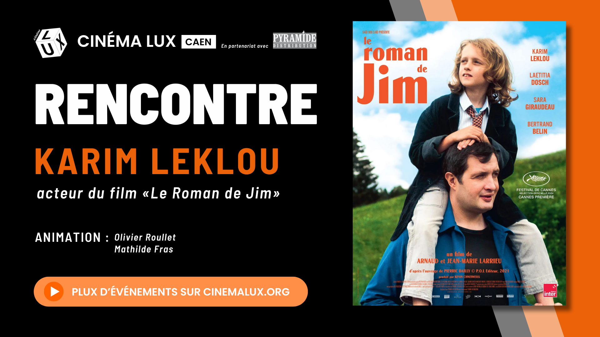 RENCONTREDELUX#23 - KARIM LEKLOU - LE ROMAN DE JIM - 07.08.24