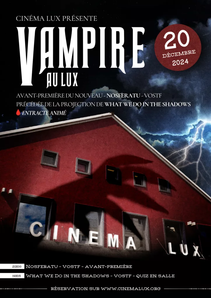 Soirée vampire au cinéma LUX de Caen pour la sortie de Nosferatu 2024