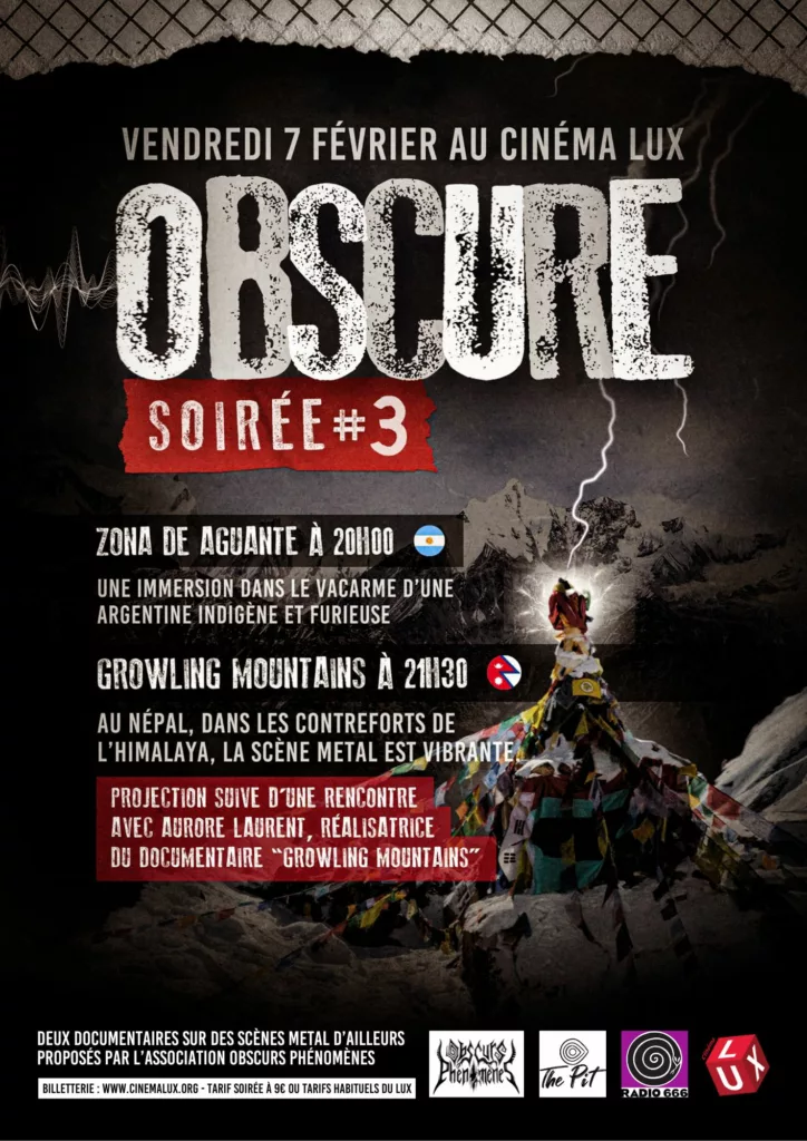 Obscure Soirée LUX 2025 - soirée cinéma métal