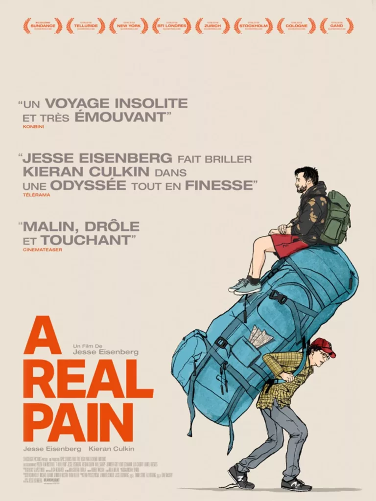 Le film a real pain au cinéma LUX de Caen Normandie