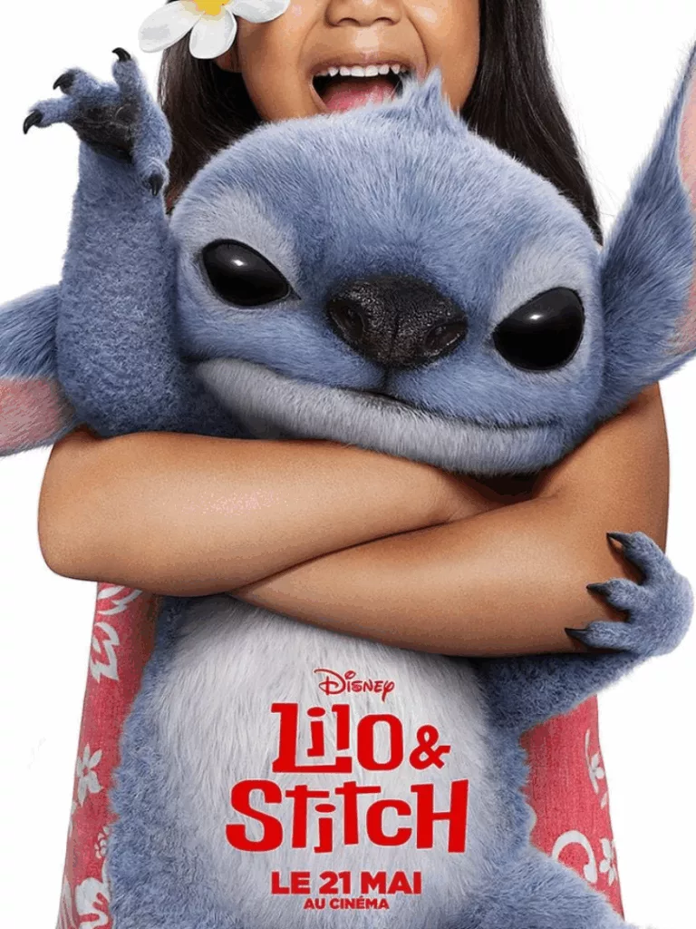 Affiche du film Lilo et Stitch 2025 au Cinéma LUX de Caen, séance de cinéma pour les enfants.