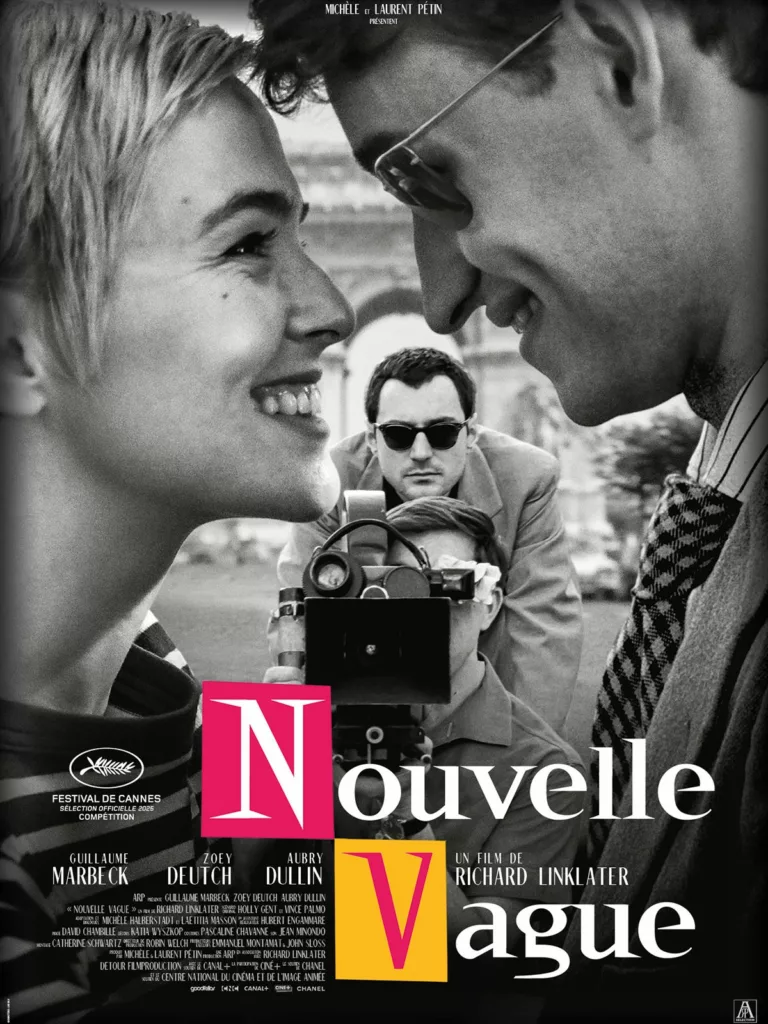 Affiche HD du film Nouvelle Vague 2025 au Cinéma LUX de Caen
