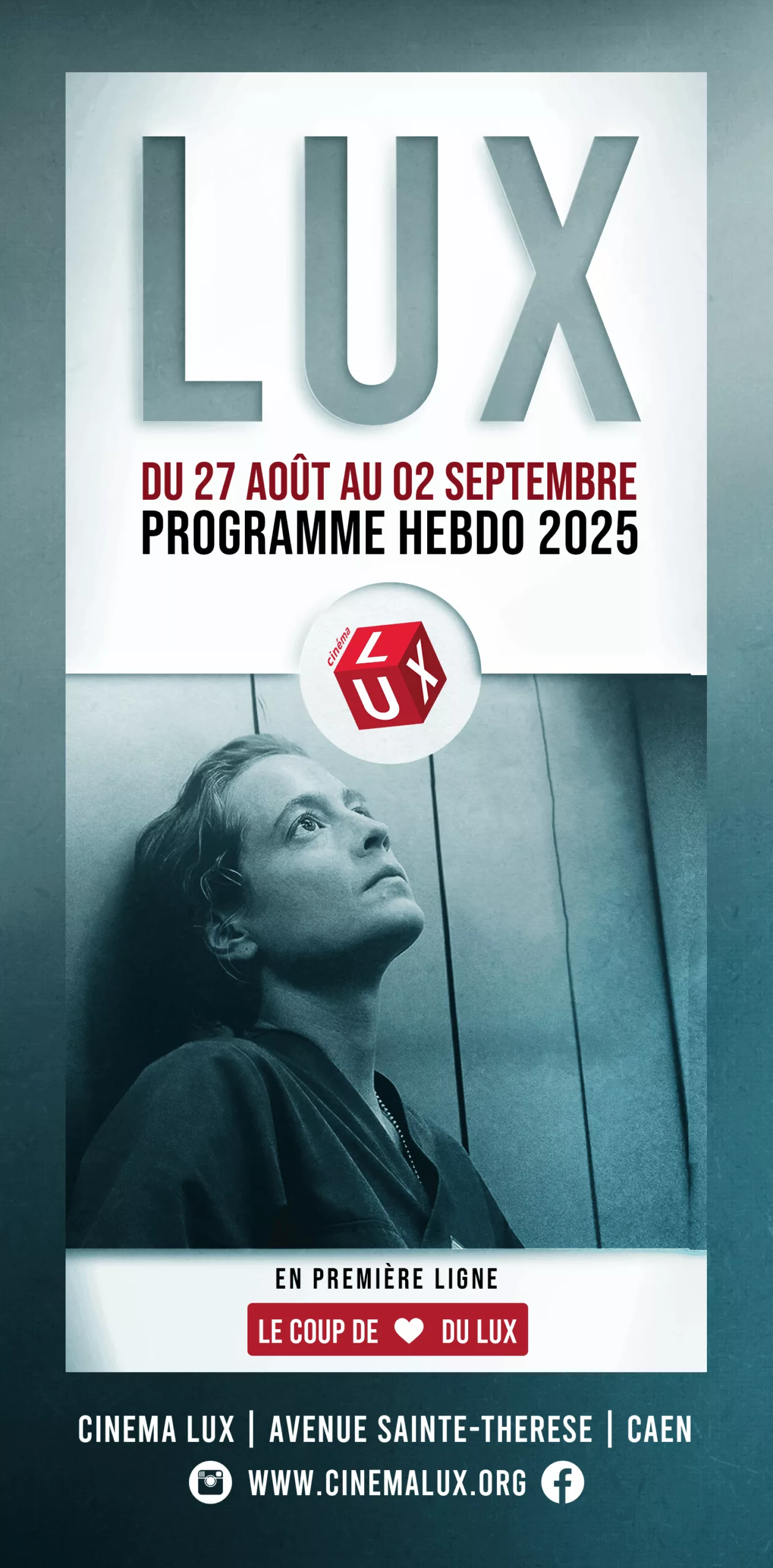 En première ligne au Cinéma LUX de Caen - Couverture programme septembre 2025