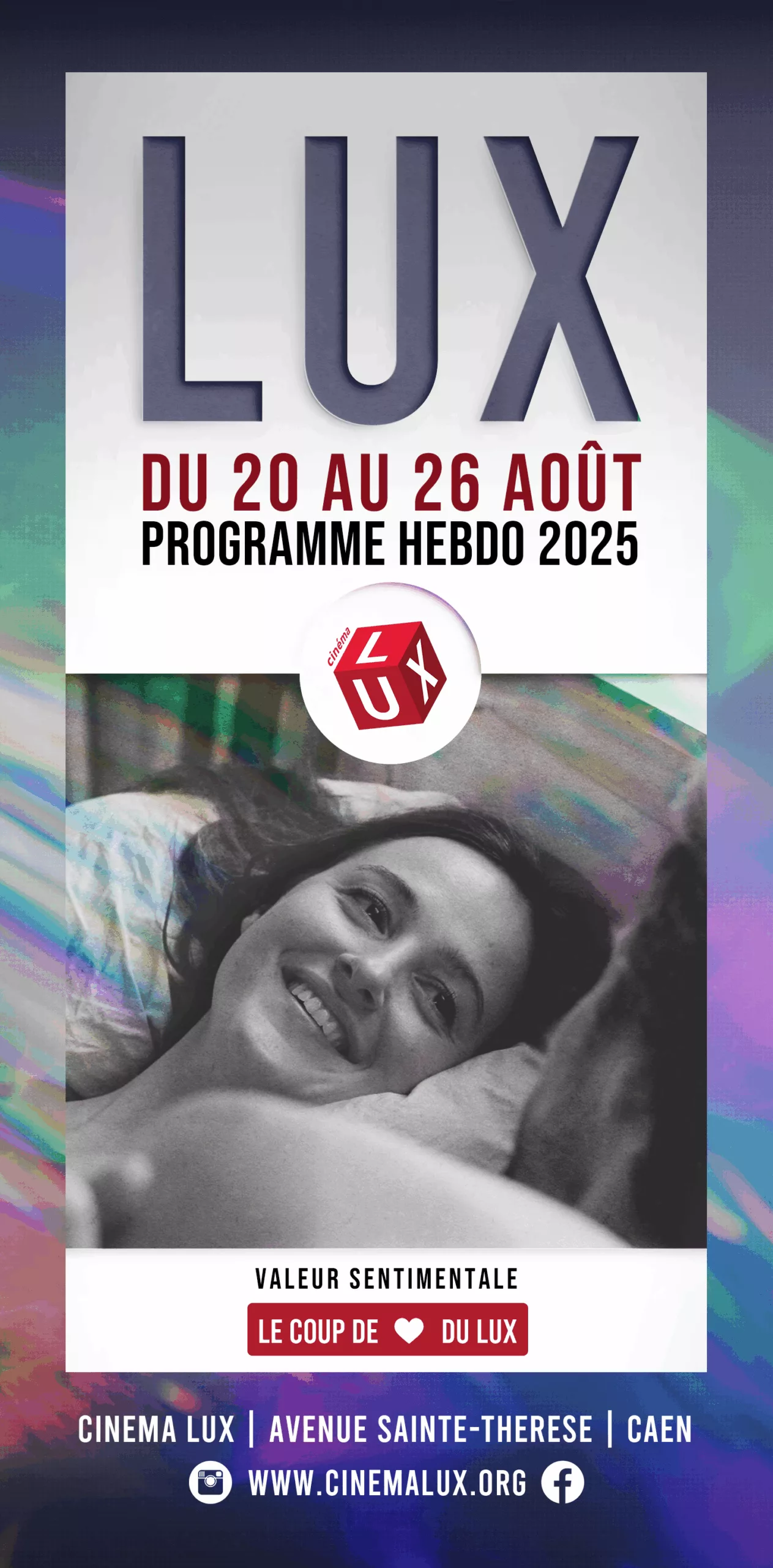 Valeur Sentimental au Cinéma LUX de Caen - Couverture programme août 2025