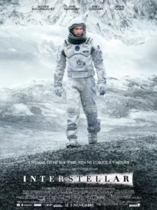 Affiche du film Interstellar pour la nuit science fiction du cinéma LUX en Janvier 2026